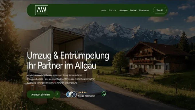 AW Dienstleistungen – Website von Web.Agentur Köln