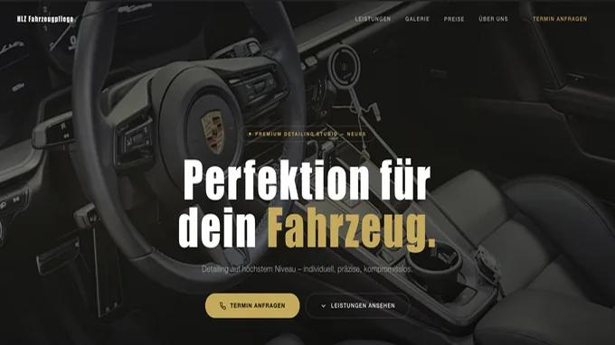 HLZ Fahrzeugpflege – Website von Web.Agentur Köln
