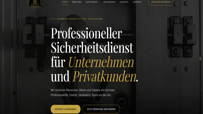 Nordsafe Security Service – Website von Web.Agentur