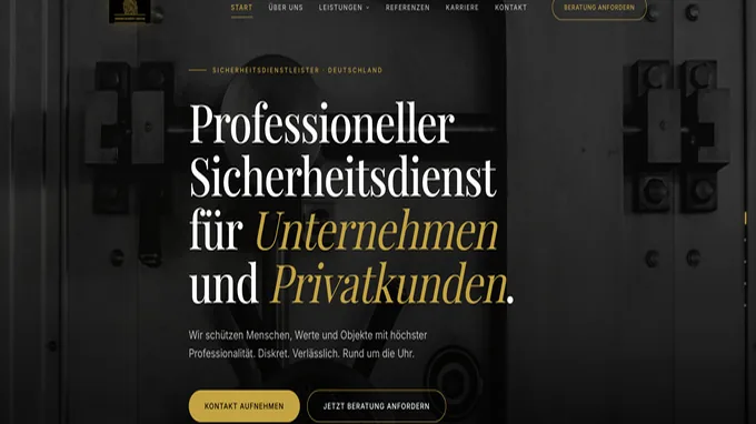 Nordsafe Security Service – Website von Web.Agentur Köln