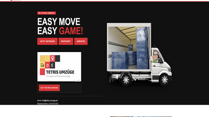 Tetris Umzüge NRW – Website von Web.Agentur Köln